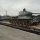 A Laotian T-34 tank purchased by Russia last year for parade duty.